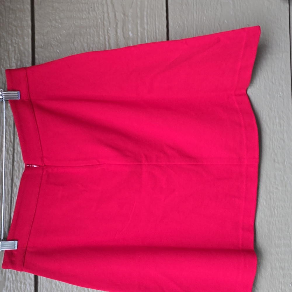 Cabi Broadcast Skirt A Line Mini Pockets Red Fitted At The Waist  6 nwt - Picture 6 of 7